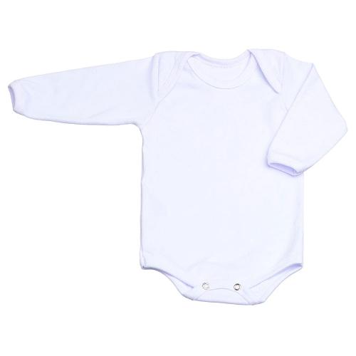 Body Bebê Canelado Liso Manga Longa (PREMATURO) - Top Chot - Tamanho PREMATURO - Branco