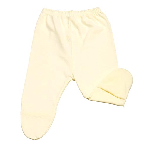 Mijão (Culote) Bebê Malha Liso com Pé (PREMATURO) - Top Chot - Tamanho PREMATURO - Creme