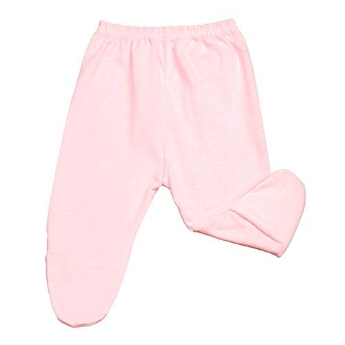 Mijão (Culote) Bebê Malha Liso com Pé (PREMATURO) - Top Chot - Tamanho PREMATURO - Rosa