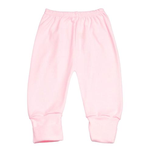 Mijão (Culote) Bebê Canelado Liso Vira-Pé (PREMATURO) - Top Chot - Tamanho PREMATURO - Rosa