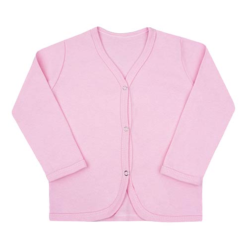 Casaquinho Bebê Feminino Suedine Rosa (P/M/G/1) - Bebê Fofuxo - Tamanho P - Rosa