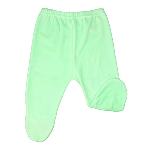 Mijão (Culote) Bebê Plush Liso com Pé (RN/P/M/G) - Top Chot - Tamanho M - Verde