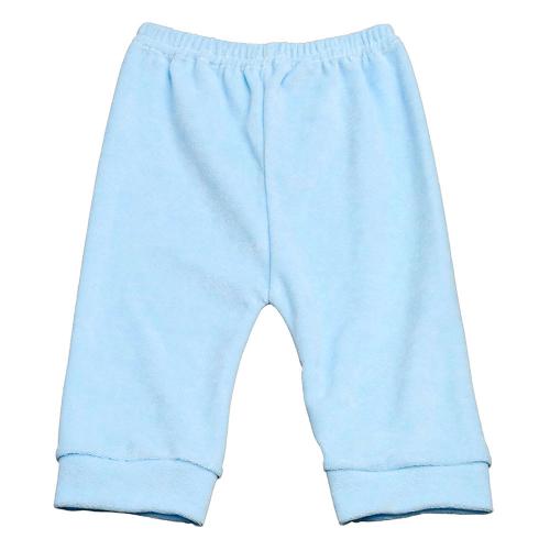 Mijão (Culote) Bebê Plush Liso sem Pé (RN/P/M/G) - Top Chot - Tamanho RN - Azul