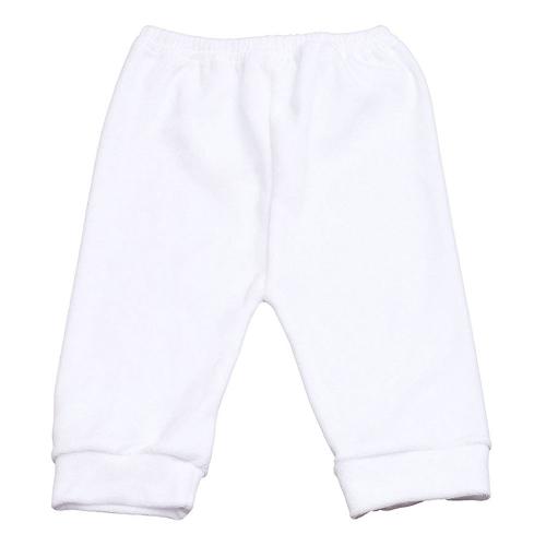 Mijão (Culote) Bebê Plush Liso sem Pé (RN/P/M/G) - Top Chot - Tamanho P - Branco