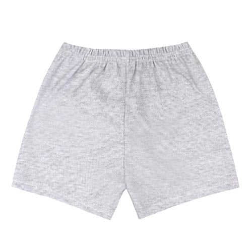 Shorts Bebê Canelado Liso sem Punho (1/2/3) - Top Chot - Tamanho 2 - Mescla