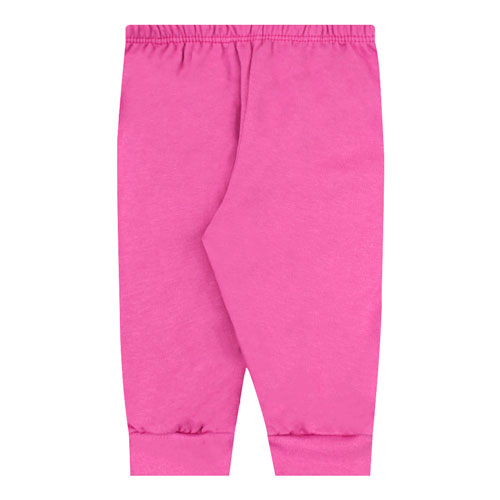 Calça Bebê Feminino Moletinho com Punho Lilás (1/2/3) - Top Chot - Tamanho 3 - Lilás