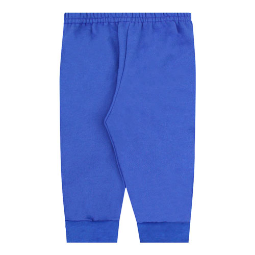 Calça Bebê Masculino Moletinho com Punho Azul Royal (1/2/3) - Top Chot - Tamanho 1 - Azul Royal