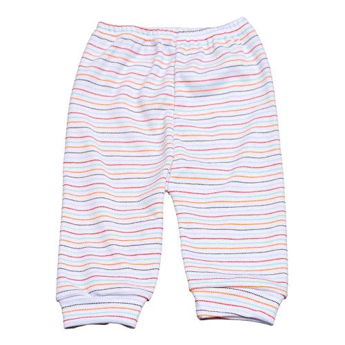 Mijão (Culote) Bebê Canelado Listrado sem Pé (RN/P/M/G) - Top Chot - Tamanho RN - Multicolorido