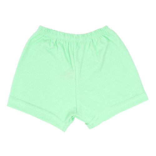 Shorts Bebê Canelado Liso sem Punho (P/M/G) - Top Chot - Tamanho M - Verde