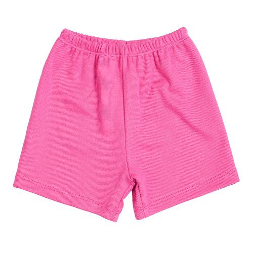 Shorts Bebê Canelado Escuro Liso sem Punho (P/M/G) - Top Chot - Tamanho G - Pink