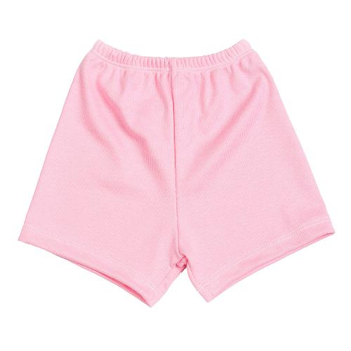 Shorts Bebê Canelado Escuro Liso sem Punho (P/M/G) - Top Chot - Tamanho M - Rosa