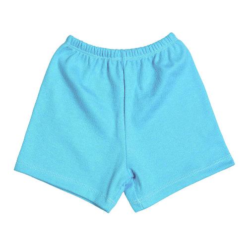 Shorts Bebê Canelado Escuro Liso sem Punho (P/M/G) - Top Chot - Tamanho M - Turquesa