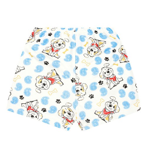 Shorts Bebê Canelado Creme Doguinho (P/M/G) - Top Chot - Tamanho G - Creme