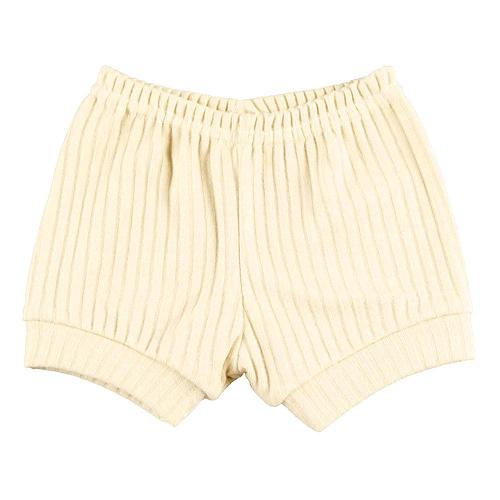 Tapa Fralda (Shorts) Bebê Canelado-Beirute (P/M/G) - Top Chot - Tamanho P - Creme