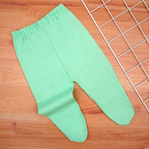 Mijão (Culote) Bebê Malha Liso com Pé (RN/P/M/G) - Top Chot - Tamanho RN - Verde