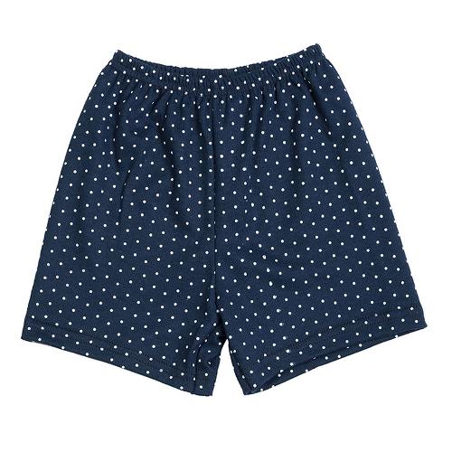 Shorts Bebê Canelado Poá sem Punho (1/2/3) - Top Chot - Tamanho 3 - Azul Marinho