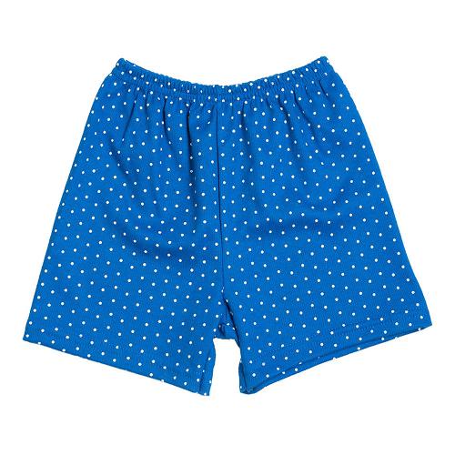 Shorts Bebê Canelado Poá sem Punho (1/2/3) - Top Chot - Tamanho 1 - Azul Royal