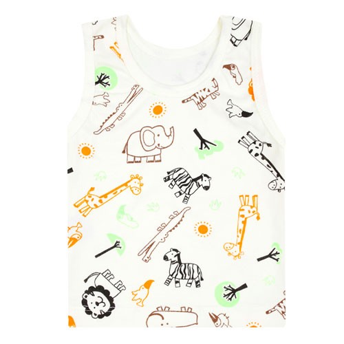 Camiseta Regata Bebê Canelada Creme Safari Neon (P/M/G) - Top Chot - Tamanho P - Creme