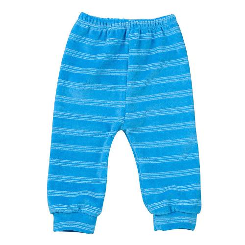 Calça Bebê Plush Escura Listrada (1/2/3) - Top Chot - Tamanho 1 - Turquesa